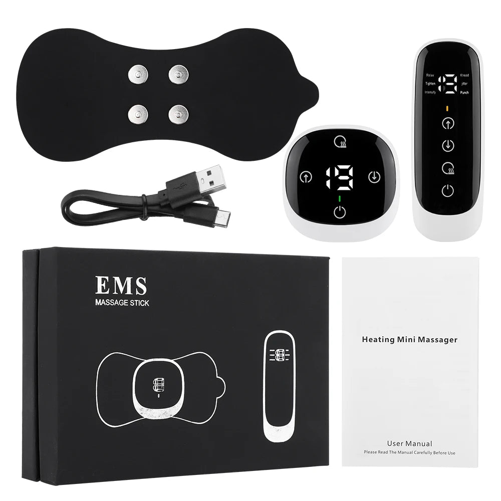 Smart EMS Pulse Neck Shoulder Electric Massager Sticker Mini Patch Intelligent Remote Control Cervical Relief Health Care