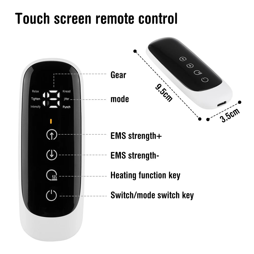 Smart EMS Pulse Neck Shoulder Electric Massager Sticker Mini Patch Intelligent Remote Control Cervical Relief Health Care