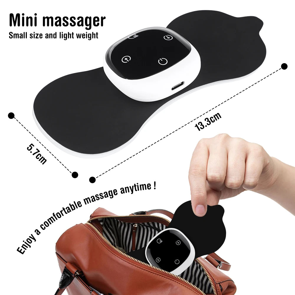 Smart EMS Pulse Neck Shoulder Electric Massager Sticker Mini Patch Intelligent Remote Control Cervical Relief Health Care