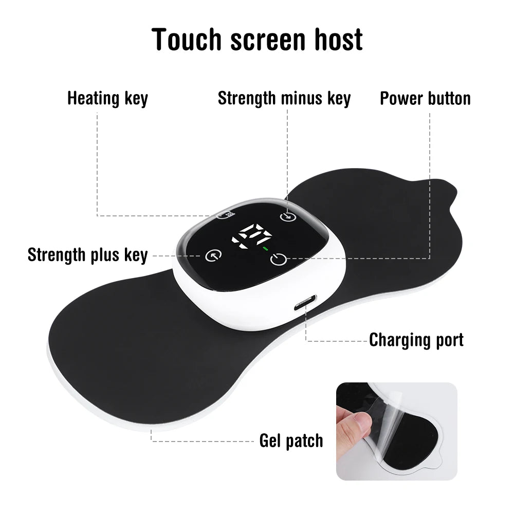 Smart EMS Pulse Neck Shoulder Electric Massager Sticker Mini Patch Intelligent Remote Control Cervical Relief Health Care